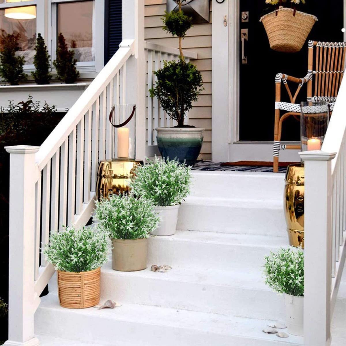 12 Bundles Artificial Fall Flowers No Fade Faux Autumn Plants,Fake Indoor Outdoor Greenery for Thanksgiving Christmas Wedding Party Home Garden Décor (Autumn)