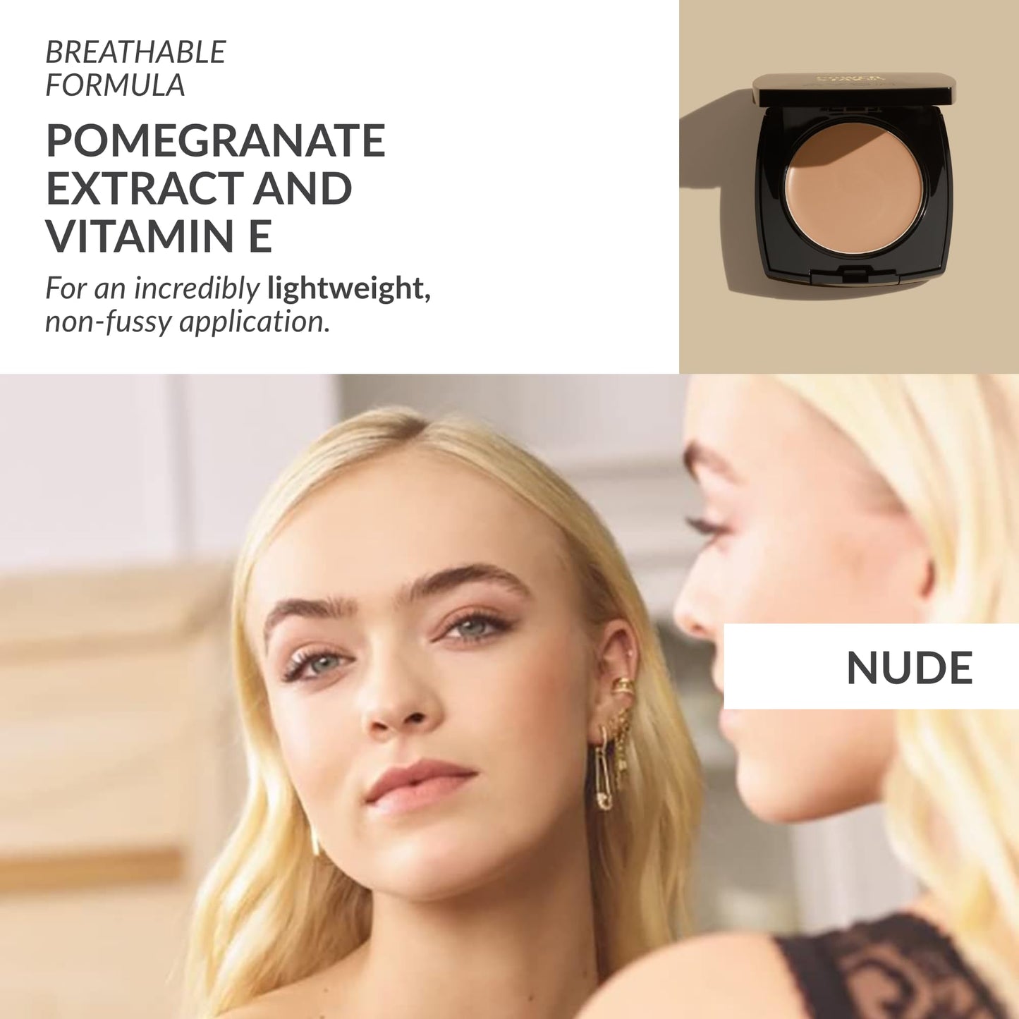 Avon True Flawless Cream To Powder Compact 3-in-1 Concealer, Foundation & Powder Nude - True Blue IQ Colour Technology