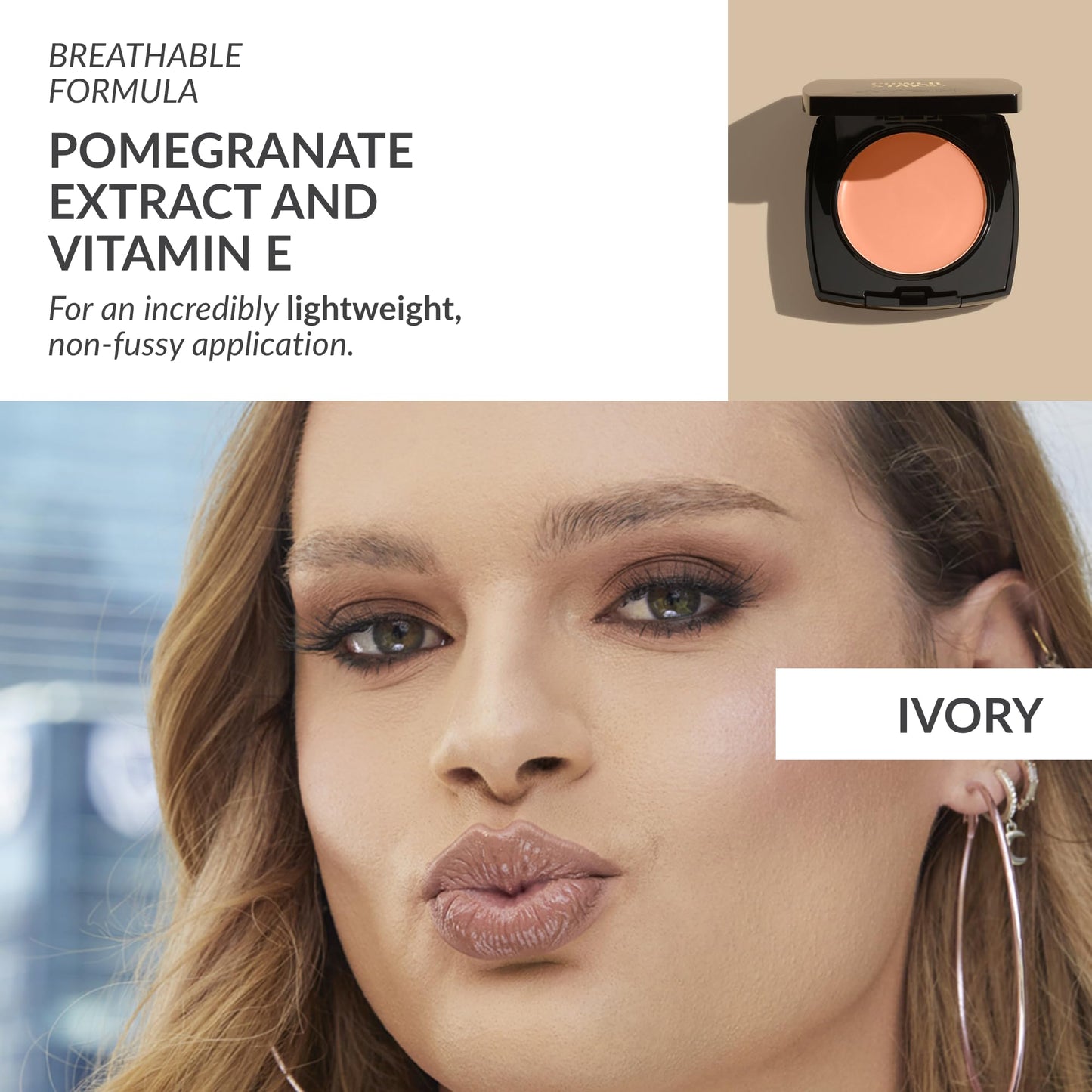 Avon True Flawless Cream To Powder Compact 3-in-1 Concealer, Foundation & Powder Nude - True Blue IQ Colour Technology