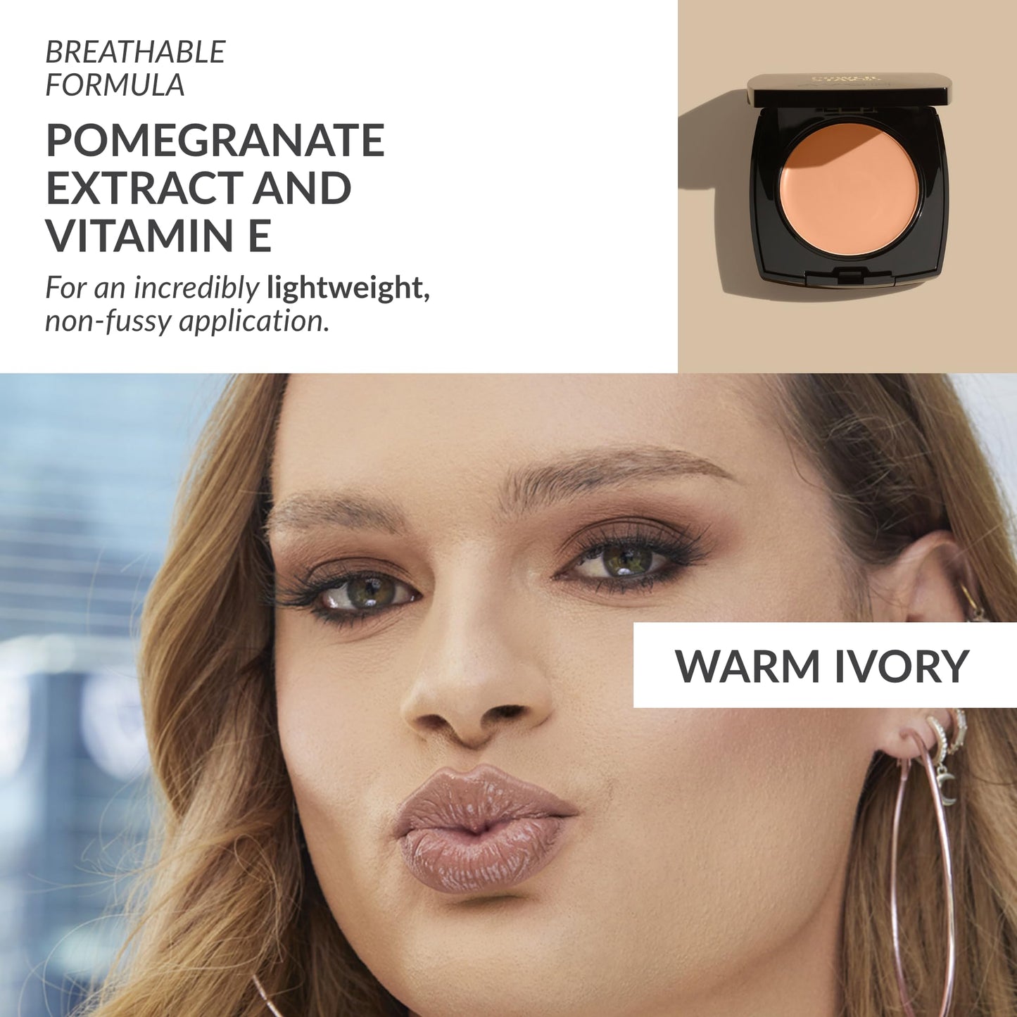 Avon True Flawless Cream To Powder Compact 3-in-1 Concealer, Foundation & Powder Nude - True Blue IQ Colour Technology