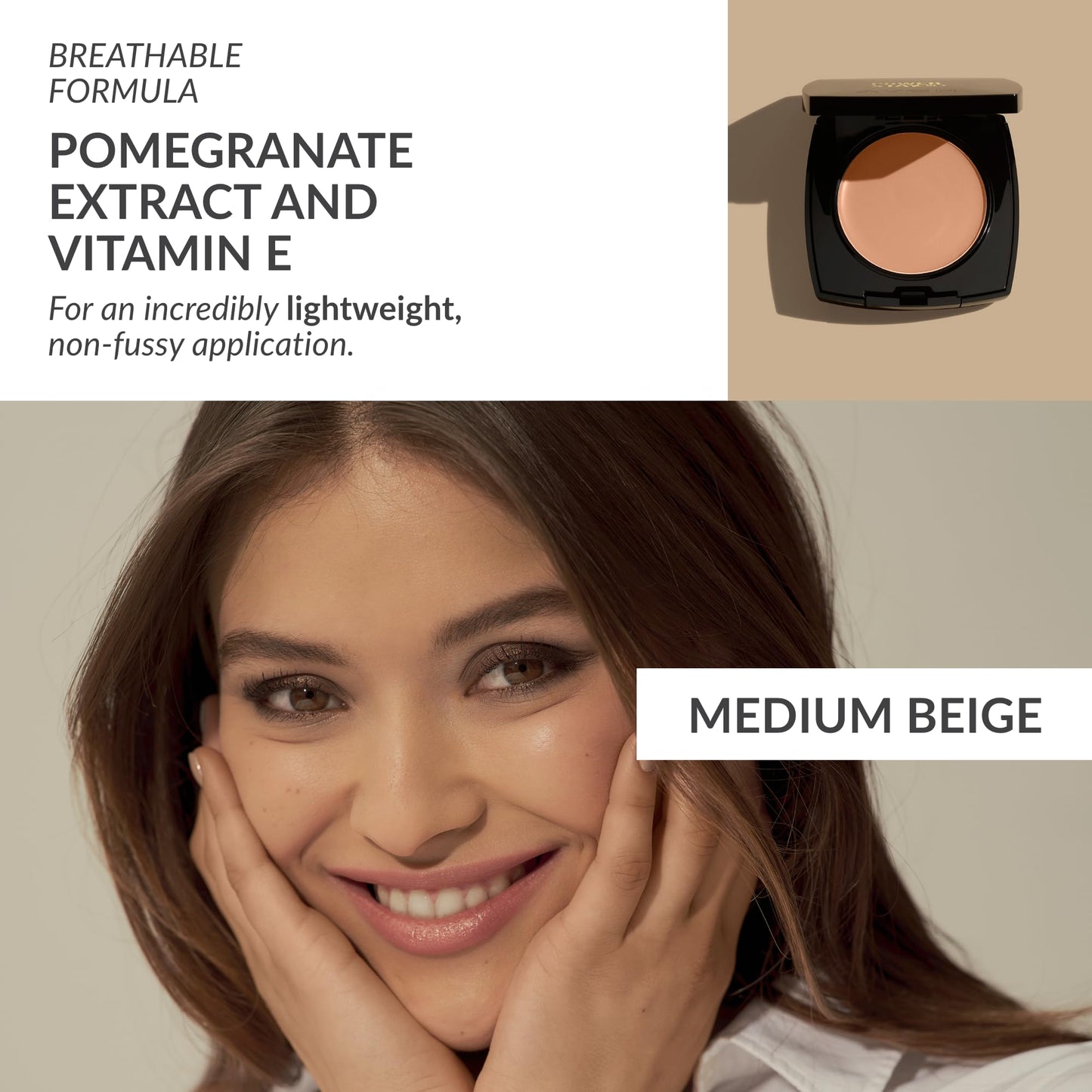 Avon True Flawless Cream To Powder Compact 3-in-1 Concealer, Foundation & Powder Nude - True Blue IQ Colour Technology