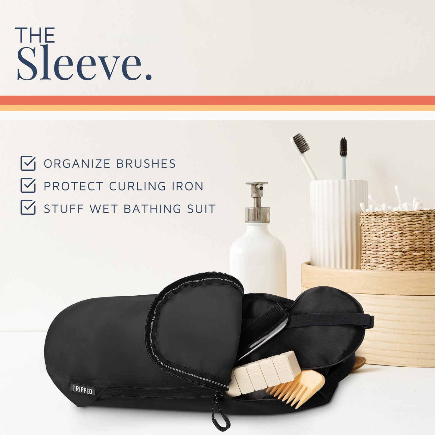 Toiletry Bag Kit Set: Hanging Travel Toiletry Bag + 311 TSA Cosmetic Liquid Bag + Ultralight Accessory Organizer Pouch, Navy, 3 Piece Toiletry Set