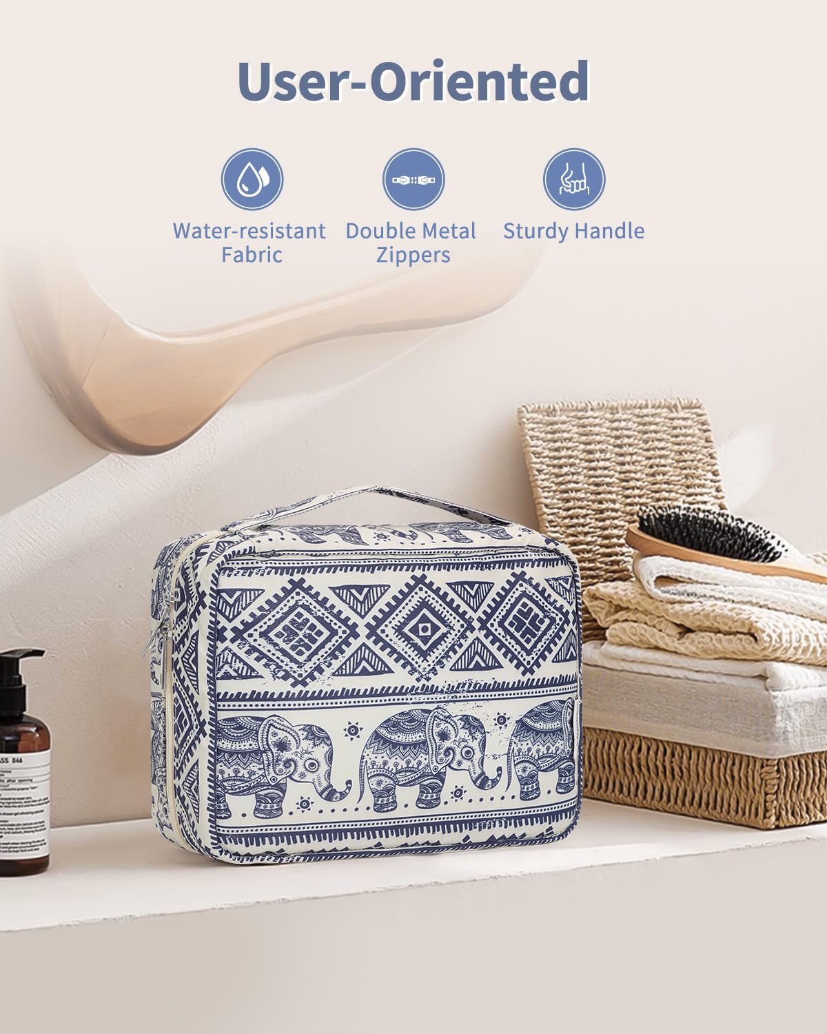 Travel Hanging Toiletry Wash Bag Makeup Cosmetic Organizer for Women Girls Kids Waterproof