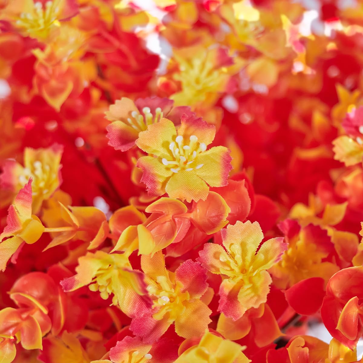 12 Bundles Artificial Fall Flowers No Fade Faux Autumn Plants,Fake Indoor Outdoor Greenery for Thanksgiving Christmas Wedding Party Home Garden Décor (Autumn)