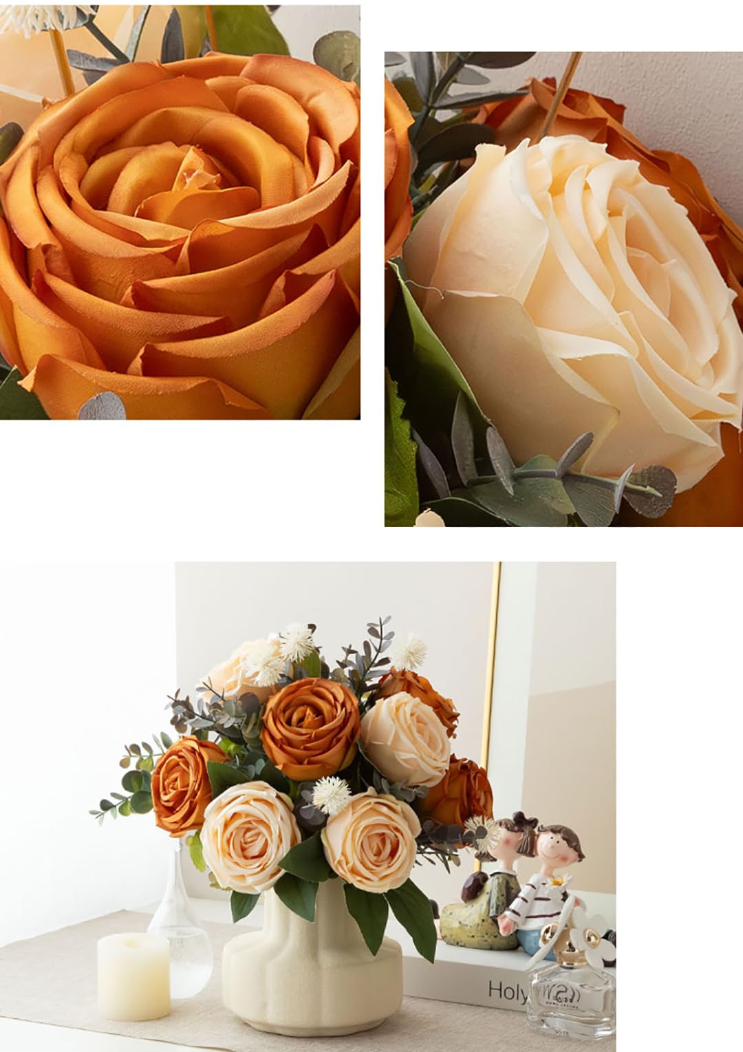 Artificial Flowers With Vase Faux Hydrangea Flower Arrangements for Home Garden Party Wedding Decoration