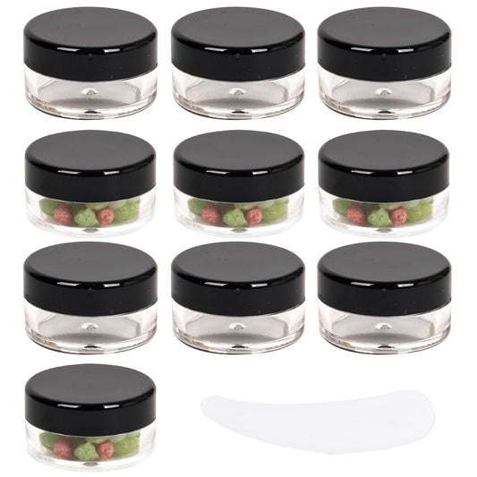73 Pcs Empty sample pots,5g/5ml cosmetic pots,sample pot with lid cosmetic pot,travel pots for cream,cosmetic containers small pots with lids,For Various Cosmetic Products, Samples,Eye Shadow Lip Balm