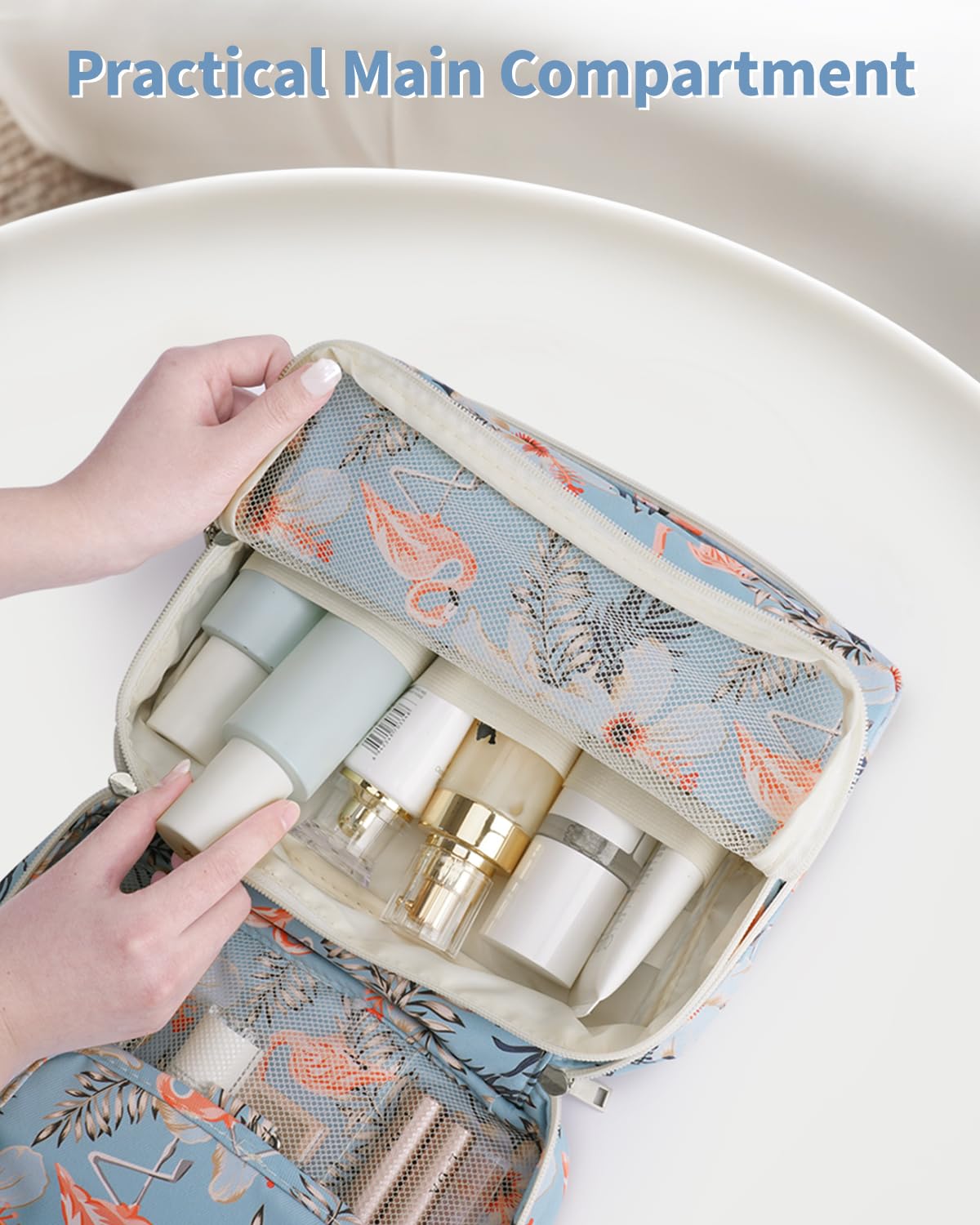 Travel Hanging Toiletry Wash Bag Makeup Cosmetic Organizer for Women Girls Kids Waterproof