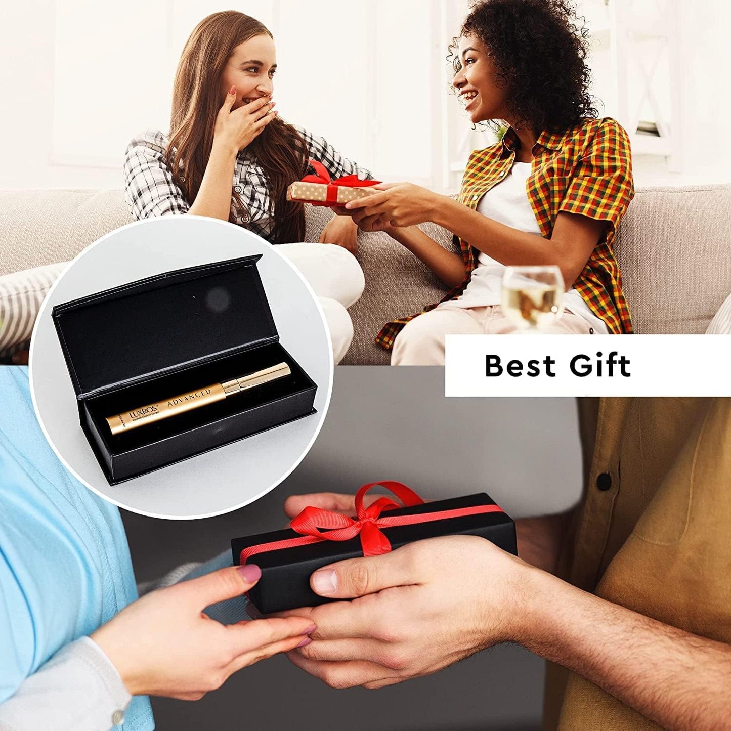 Eyelash Growth Serum 5 mL: Get Thick, Strong Lashes in Just 3-4 Weeks with Our Plant-Based Eyelash Enhancer Serum - No Parabens - Made in USA