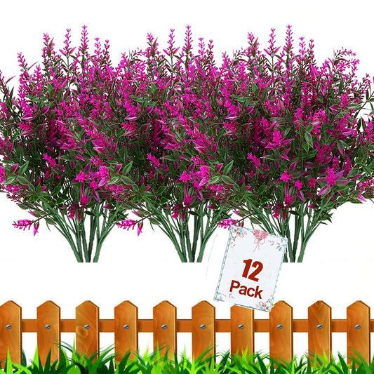 12 Bundles Artificial Fall Flowers No Fade Faux Autumn Plants,Fake Indoor Outdoor Greenery for Thanksgiving Christmas Wedding Party Home Garden Décor (Autumn)