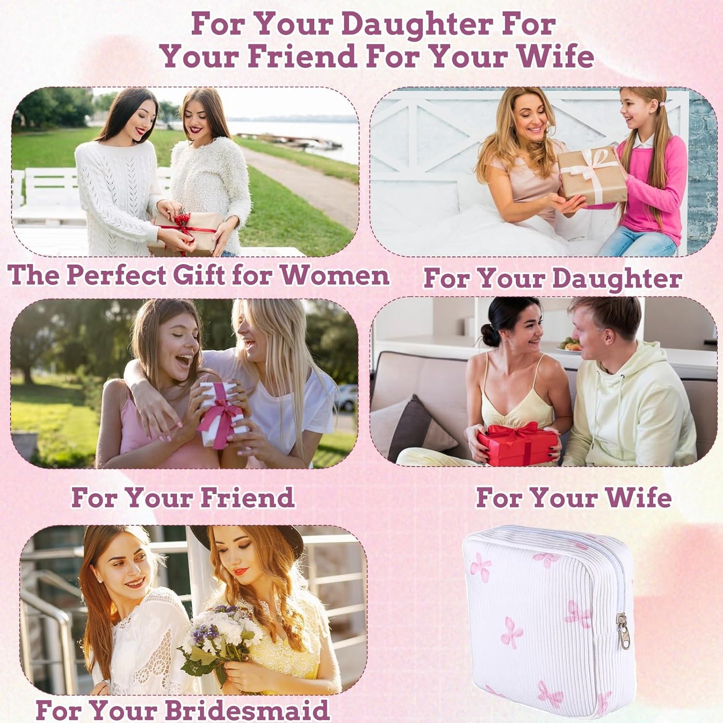 Period Bag for Women, Portable Pad Holder for Purse Pad Pouch Sanitary Napkin Storage Bag with Zipper for Teen Girls Small Make up Bags Pouch for Feminine Products