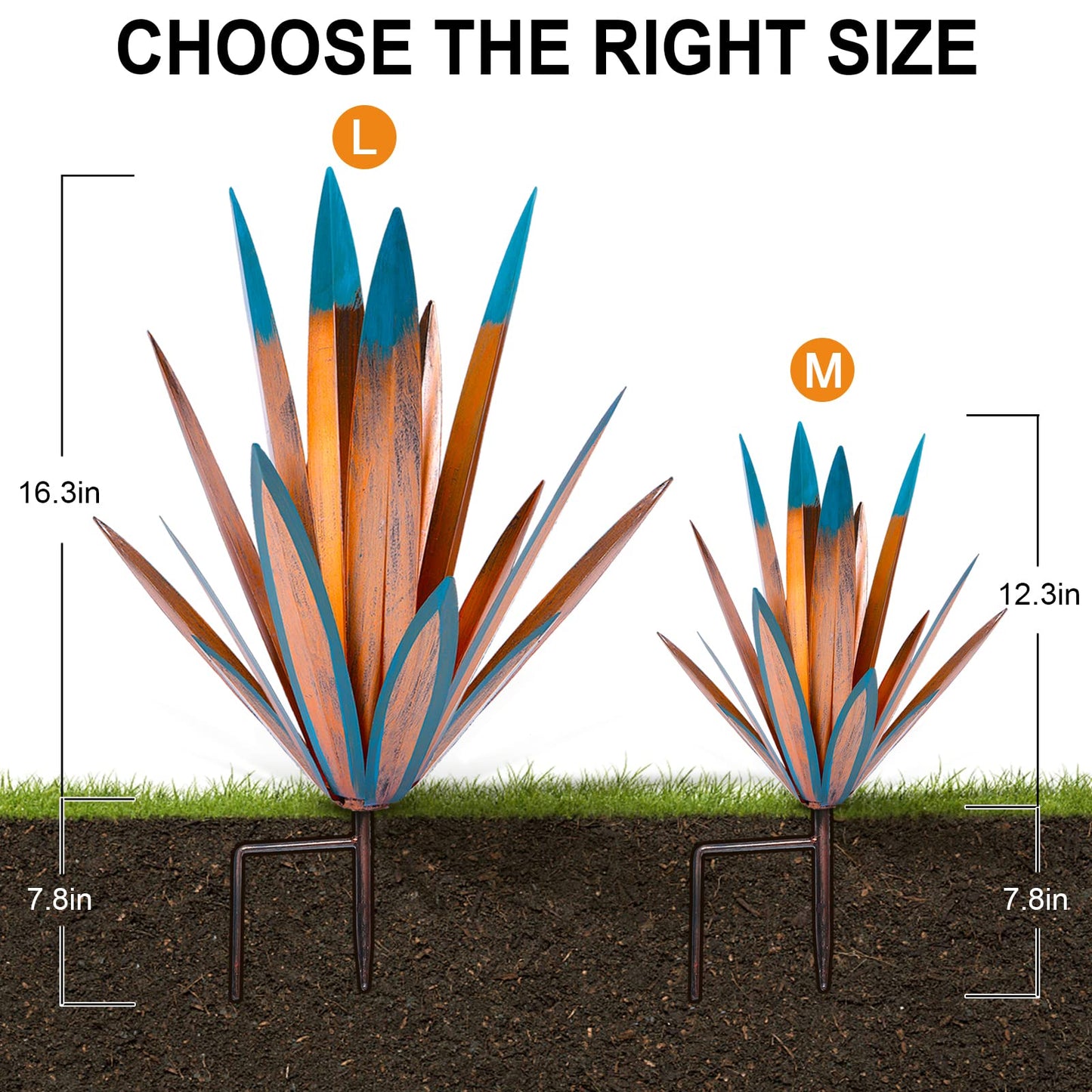 Metal Tequila Country Sculpture DIY Tequila Plant Home Décor Ornament Indooutdoor Statuette Patio Lawn Patio Stake Decoration Gift to The Garden