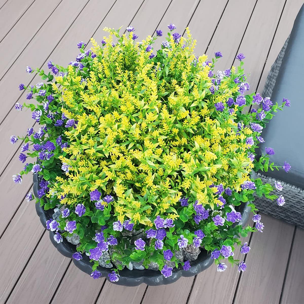 12 Bundles Artificial Fall Flowers No Fade Faux Autumn Plants,Fake Indoor Outdoor Greenery for Thanksgiving Christmas Wedding Party Home Garden Décor (Autumn)