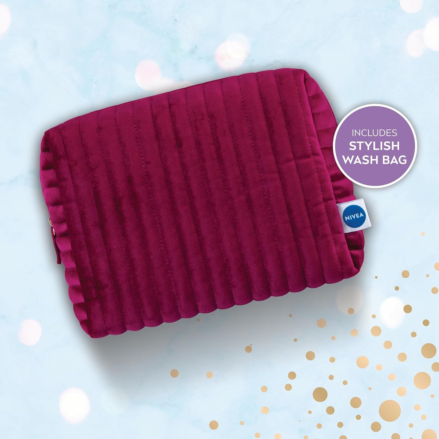 NIVEA Moisturising Moments Of Joy Gift Set (5 Products) – Women's Gift Set – Includes Body Lotion, Face Sheet Mask, Moisturising Cream and Micellar Water – with Cosmetic Bag