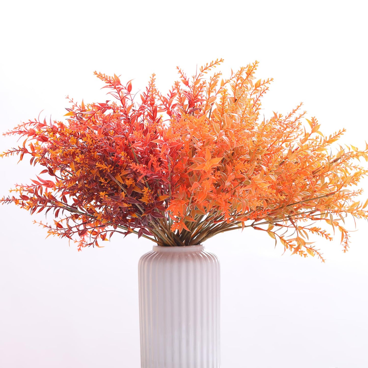 12 Bundles Artificial Fall Flowers No Fade Faux Autumn Plants,Fake Indoor Outdoor Greenery for Thanksgiving Christmas Wedding Party Home Garden Décor (Autumn)