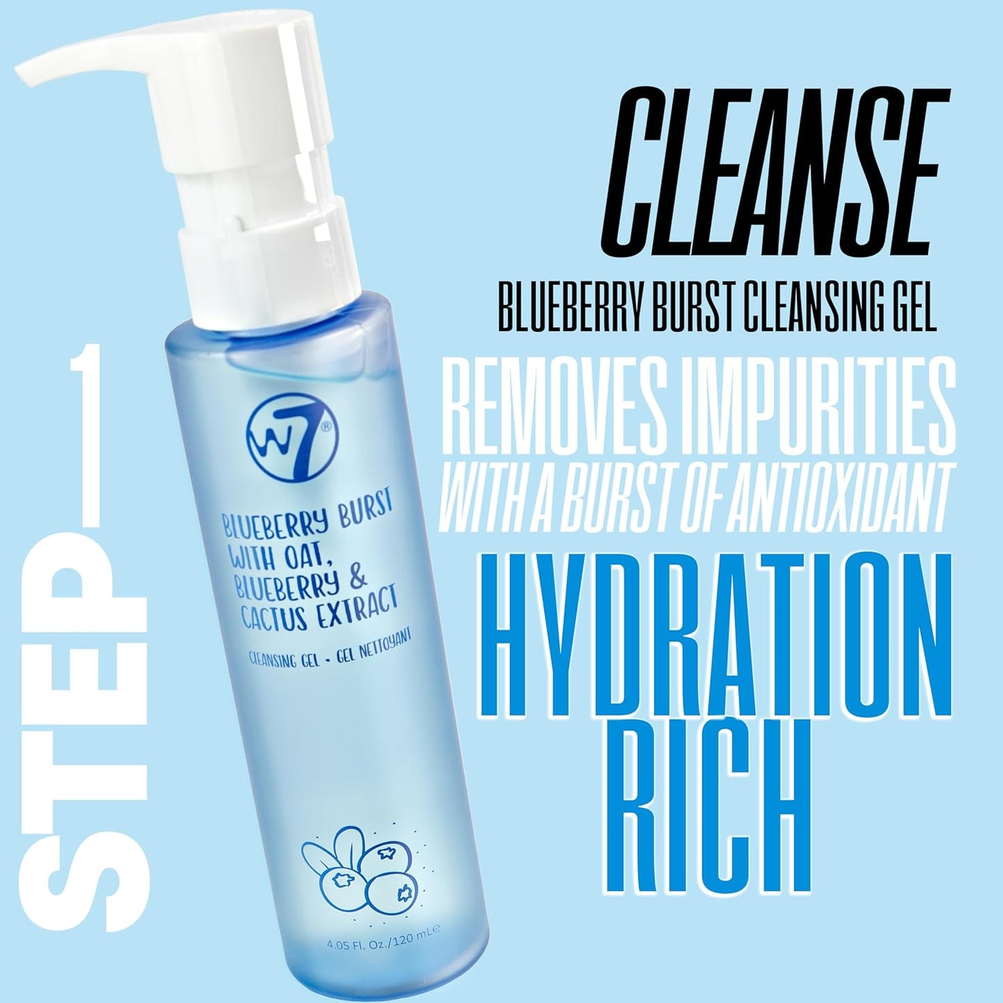 W7 Self Care Skincare Set | Face Cleanser, Toner, Serum, Moisturiser & Lip Mask | Complete Daily Face Routine | Full Size, Long Lasting Products to Use at Home