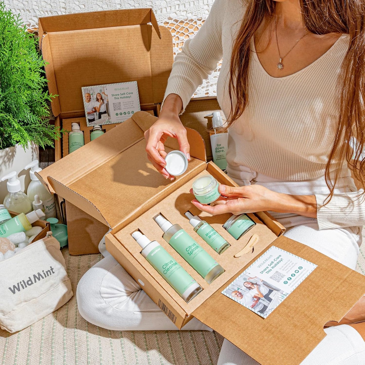 WildMint 5-Step Clear Skin Kit | Antioxidant Cleanser, Toner, Serum, Face Oil & Moisturiser | Natural Skincare for Menopause, Hormonal Acne, Dark Spots, Dryness & Mature Skin | UK Vegan & Cruelty-Free