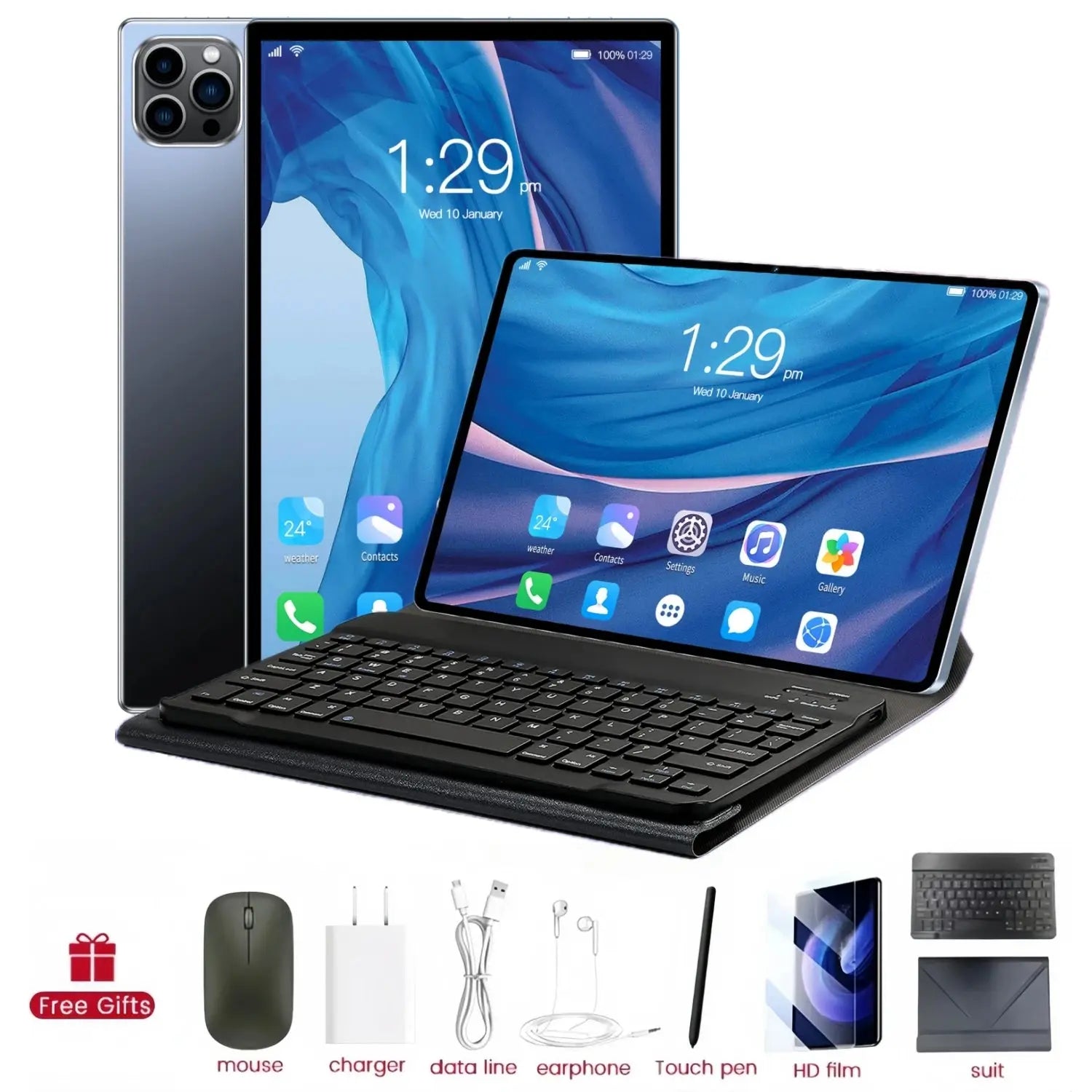 2025 Original PAD 15 Pro Tablet  Android 15 Snapdragon 8Gen2 11 Inch HD 16GB+1TB 20000mAh 5G Dual SIM Bluetooth WiFi Tables PC - Mega Store