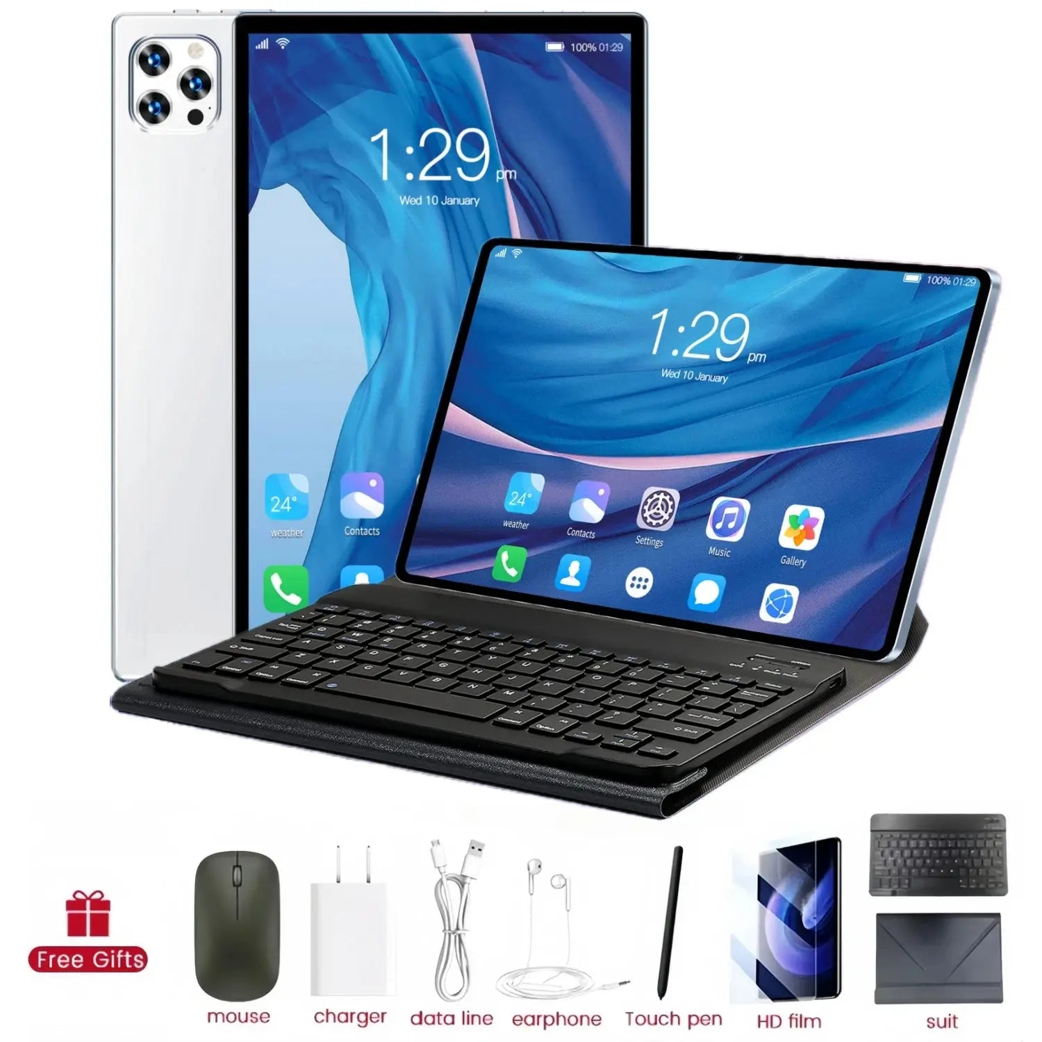 2025 Original PAD 15 Pro Tablet  Android 15 Snapdragon 8Gen2 11 Inch HD 16GB+1TB 20000mAh 5G Dual SIM Bluetooth WiFi Tables PC - Mega Store