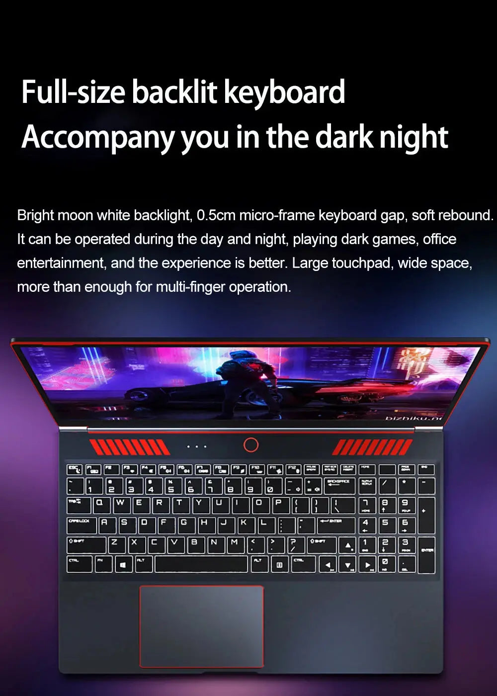 YSJMNPC Gaming Laptop Computer Intel Core i7-8750H GTX1650 16 Inch IPS Screen 144Hz Refresh Rate RGB Keyboard WiFi Mega Store 4