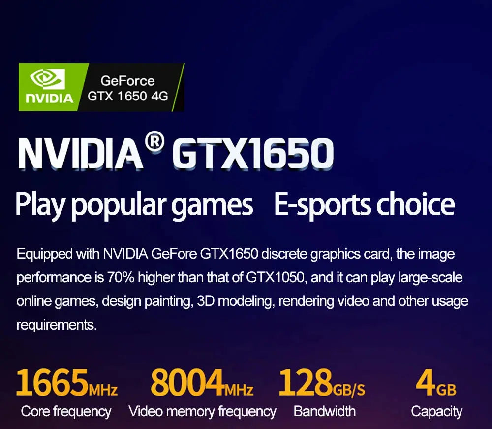 YSJMNPC Gaming Laptop Computer Intel Core i7-8750H GTX1650 16 Inch IPS Screen 144Hz Refresh Rate RGB Keyboard WiFi Mega Store 4