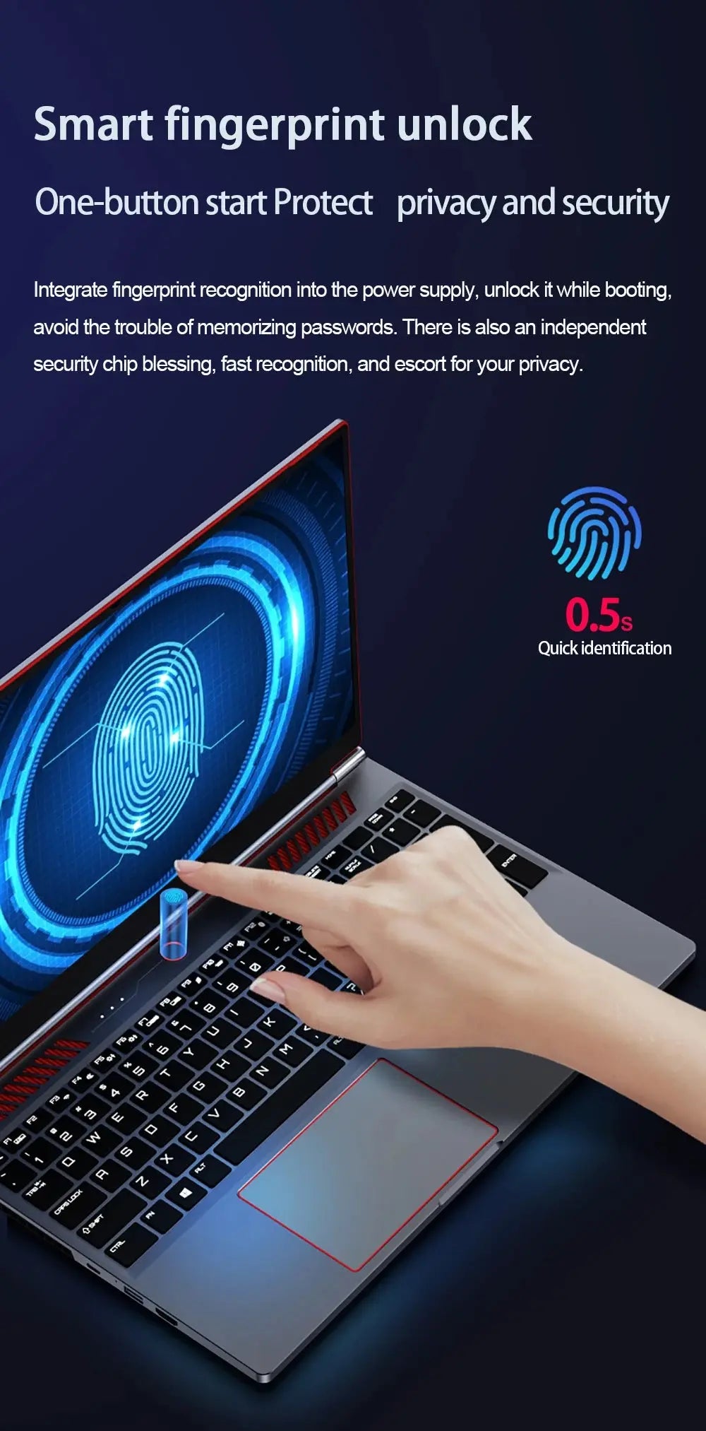 YSJMNPC Gaming Laptop Computer Intel Core i7-8750H GTX1650 16 Inch IPS Screen 144Hz Refresh Rate RGB Keyboard WiFi Mega Store 4