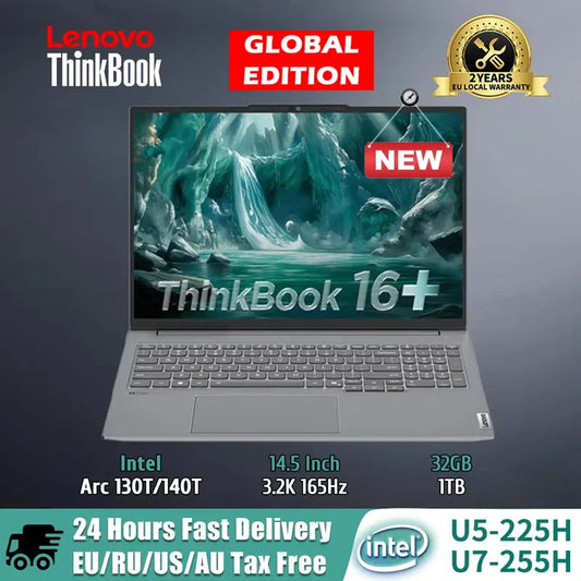 Lenovo laptop ThinkBook 16+ 2025 laptop U5 225H/U7 255H/U9 285H 32G+1TB SSD 16'' 3.2K 165Hz Mega Store 4