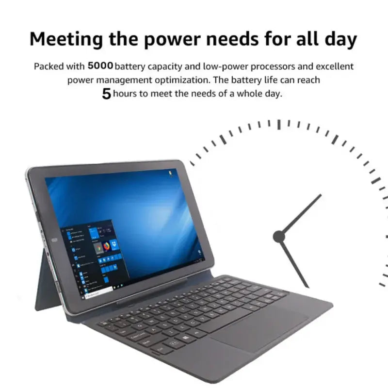 2 In1 Mini PC Tablet PC 10.1'' W102 WINDOWS 10 Z8350 Quad Core WIFI Dual Camera 1280 x 800 IPS  Screen HDMI-Compatible - Mega Store