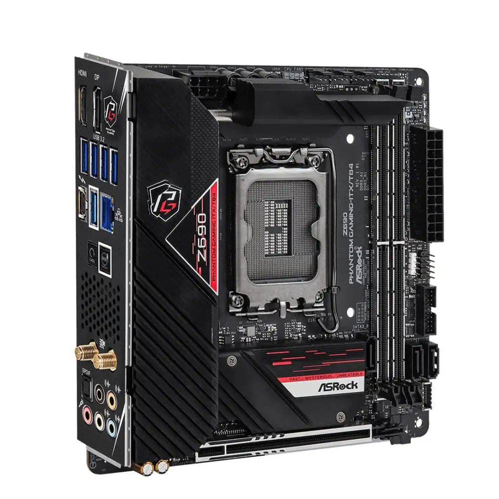ASRock Z690 PHANTOM GAMING-ITX/TB4 Motherboard Support i9-14900KF i7-13700K i5-12400F i3-12100 CPU LGA1700 2xDDR5 M.2 PCIe 5.0 Mega Store 4