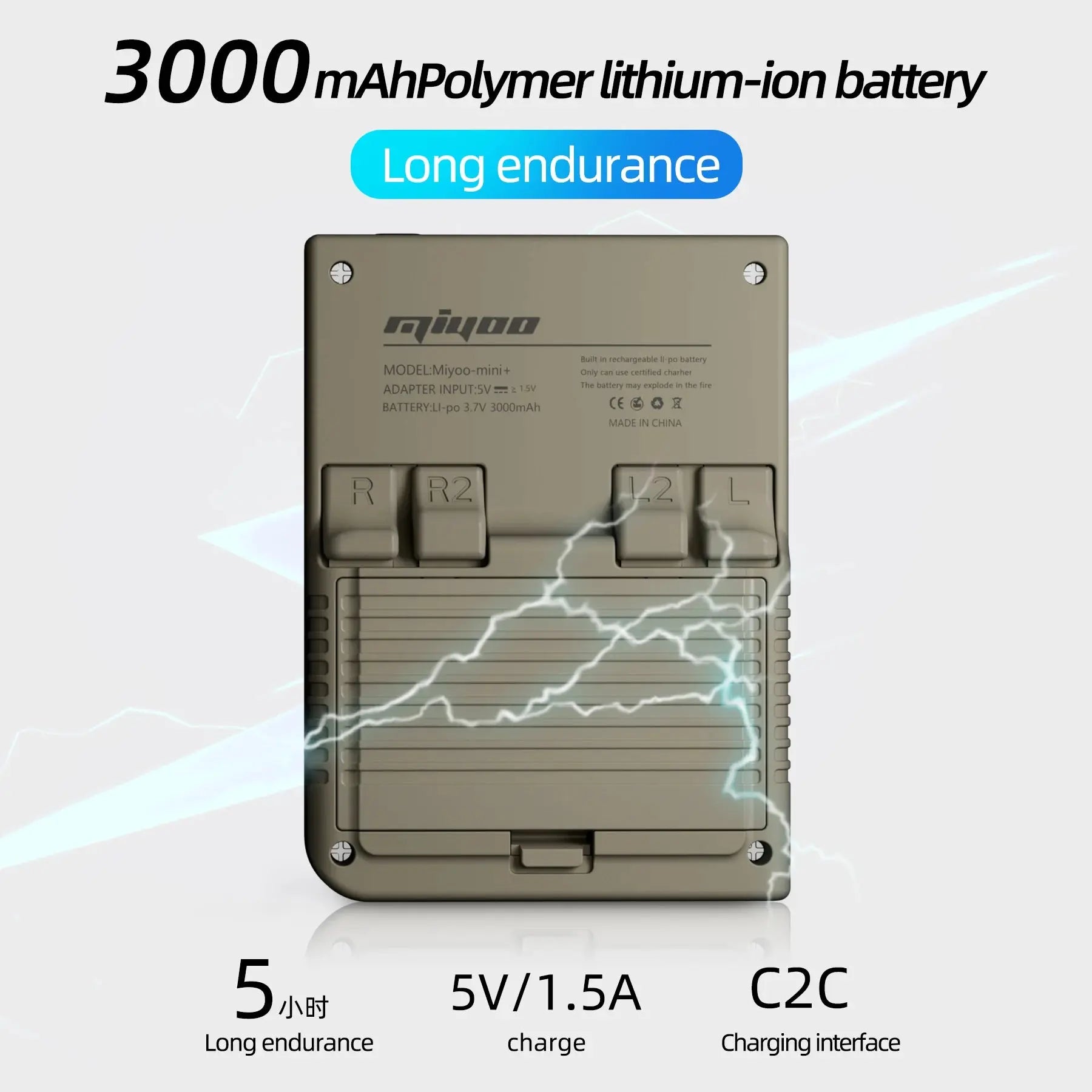 MIYOO Mini Plus Portable Retro Handheld Game Console 3.5-inch IPS HD Screen Children's Gift Linux System Classic Gaming Emulator - Mega Store