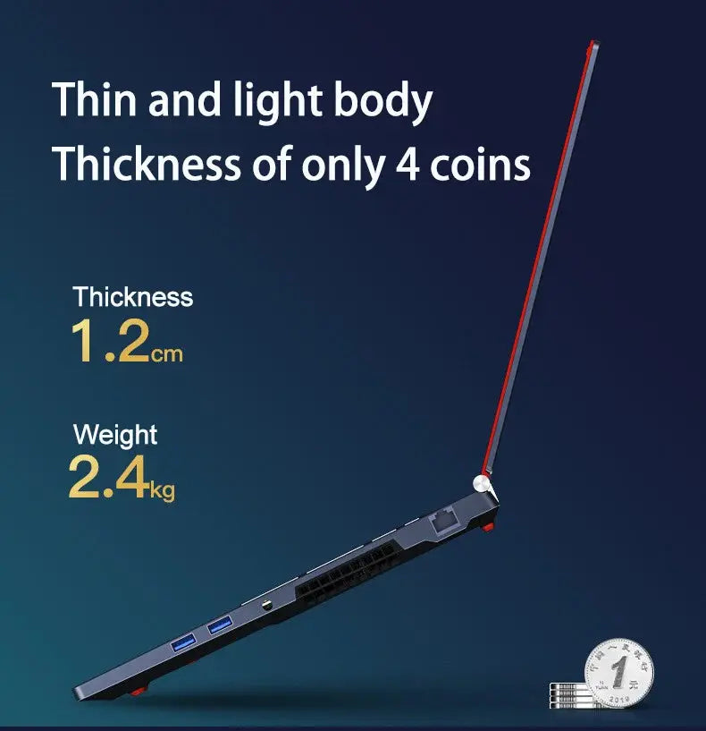 YSJMNPC Gaming Laptop Computer Intel Core i7-8750H GTX1650 16 Inch IPS Screen 144Hz Refresh Rate RGB Keyboard WiFi Mega Store 4