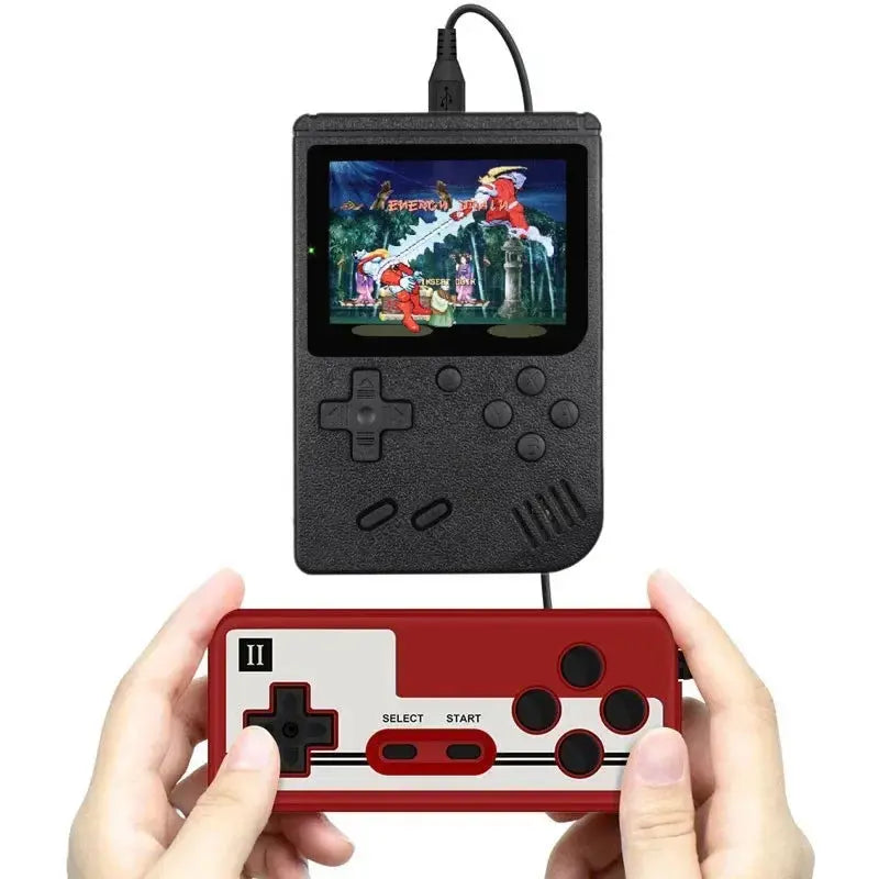Mini Game Console for  - 3 Inch LCD, 400+ 8-Bit Games, Portable & Rechargeable Handheld Gaming Gift - Mega Store