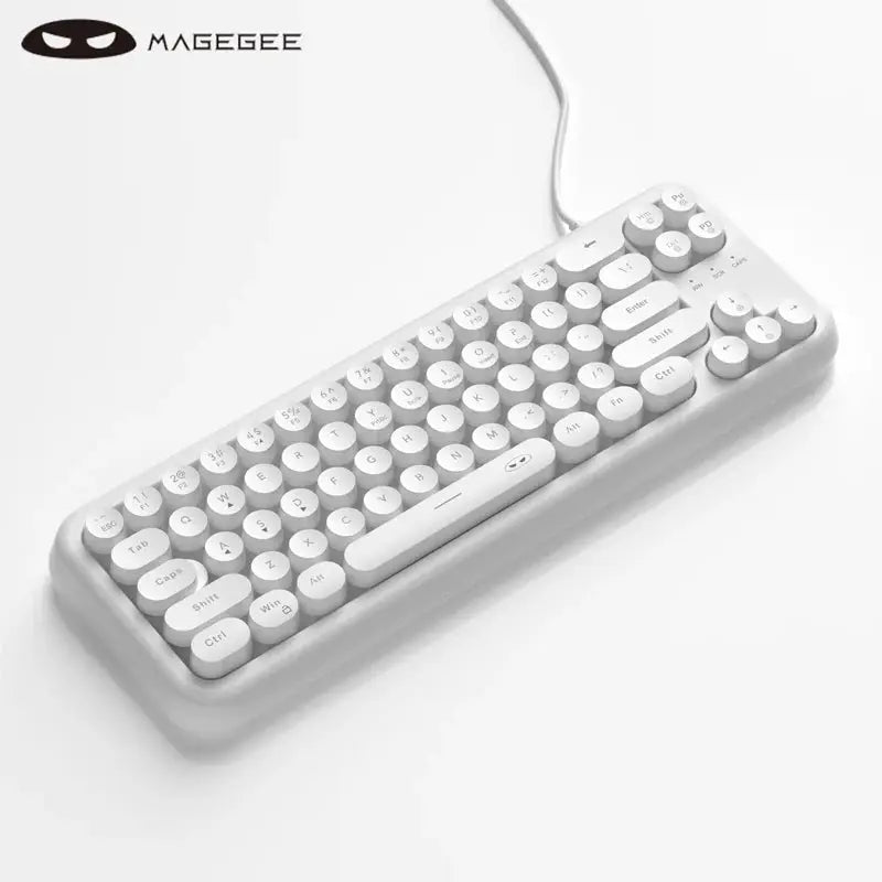 MageGee Mini 60% Gaming Keyboard, RGB Backlit 61 Key Ultra-Compact Keyboard, TS91 Ergonomic Waterproof Mechanical Feeling Office - Mega Store