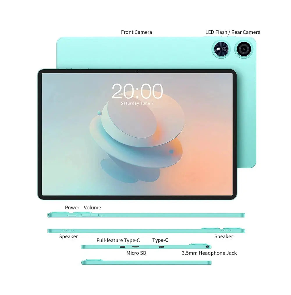 Teclast P50 AI Android 15 AllWinner A733-AI Table 11" 90Hz Screen Octa-Core 6GB 128GB LPDDR5 WIFI-6 7000mAh Battery AI Tab - Mega Store
