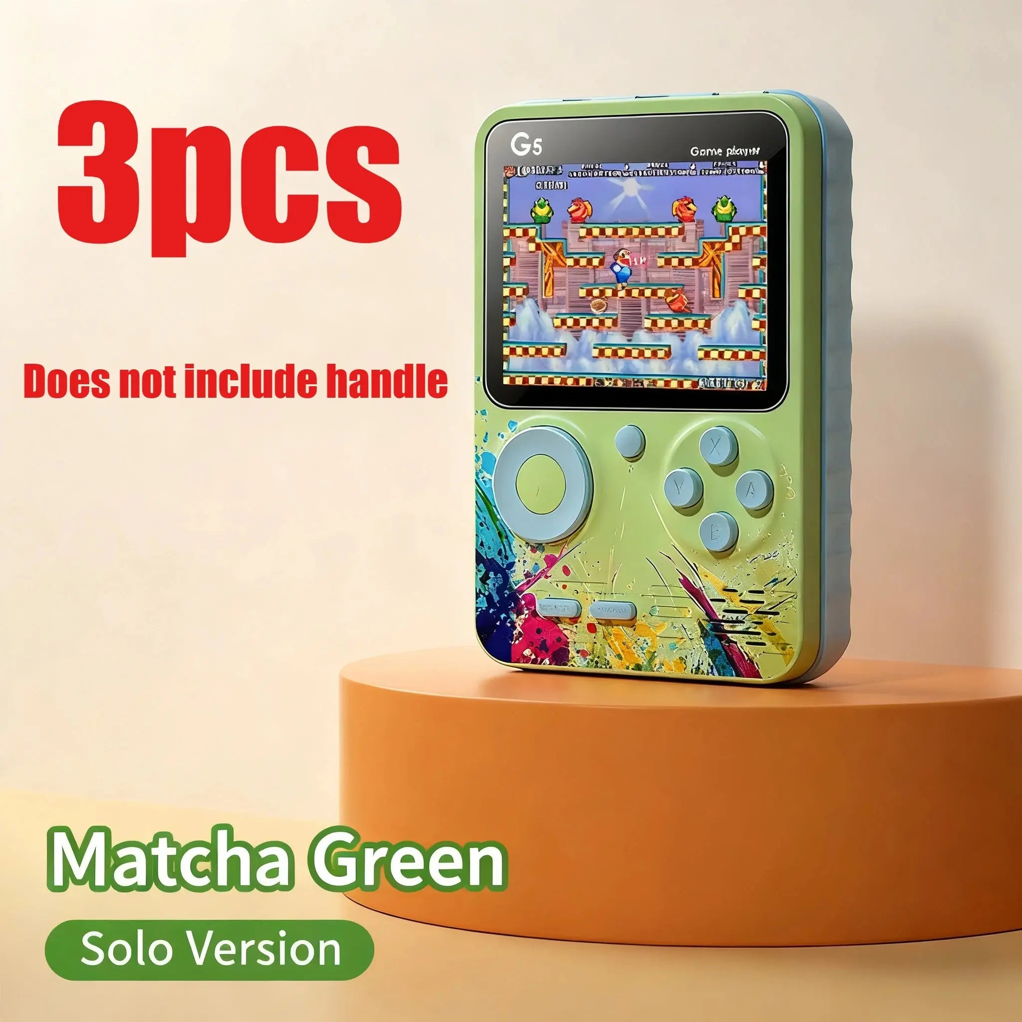 Mini Handheld Video Game Consoles 8 Bit 3.0 Inch Color LCD Retro Portable Color Gaming Player Built in 500 Games for Kids Gifts - Mega Store