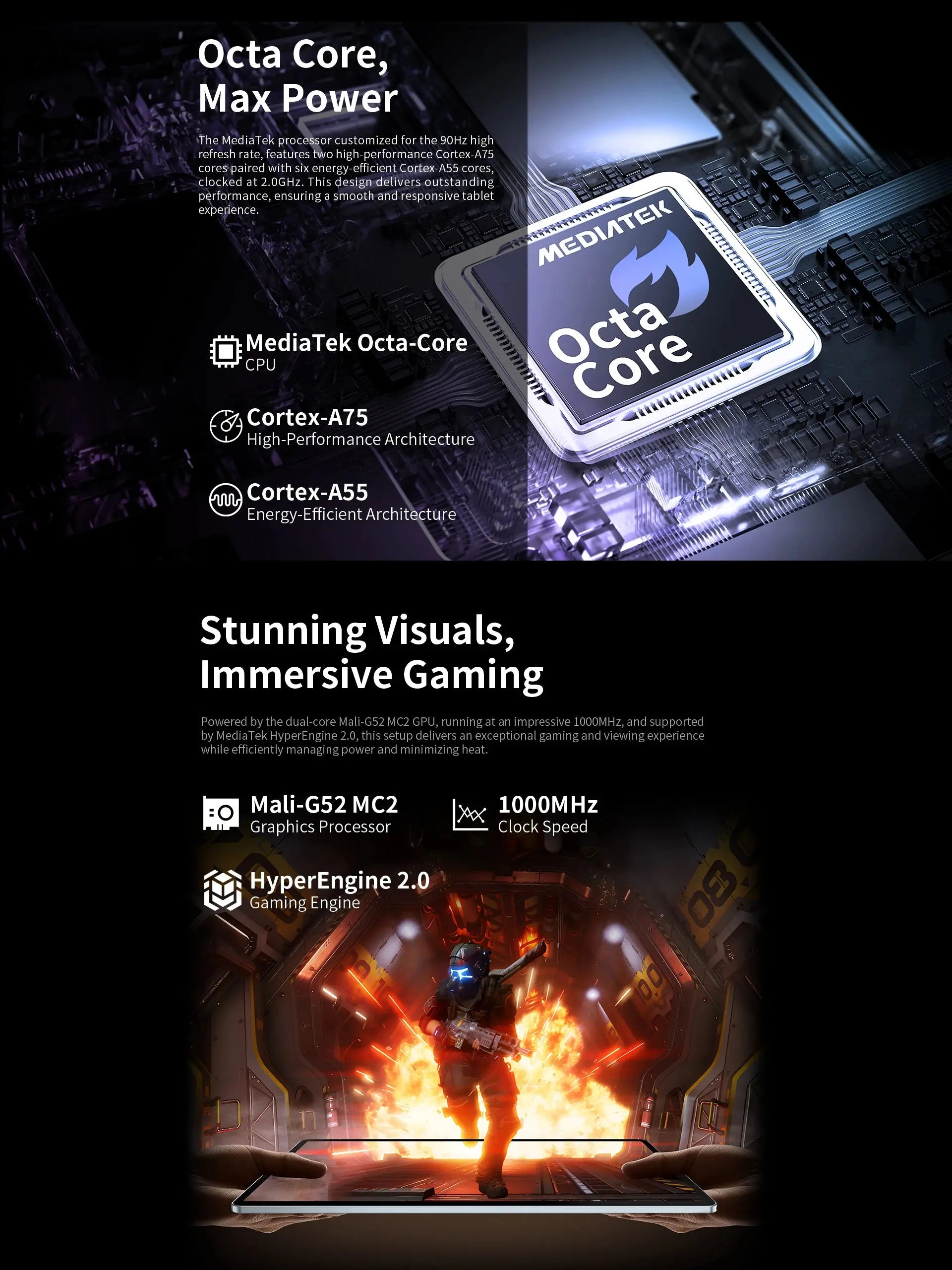 Teclast T60 Plus Tablets 12" 90Hz 2K Display Android 14 L1 MTK Helio G88 6GB/128GB 8000mAh Battery 4G LTE Global Version Tab2025 - Mega Store