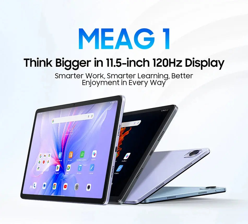 【World Premiere】Blackview MEGA 1 Tablet 11.5 inch 2.4K 120Hz Display 12GB 256GB 8800mAh 50MP+13MP Camera 33W Fast Charging - Mega Store