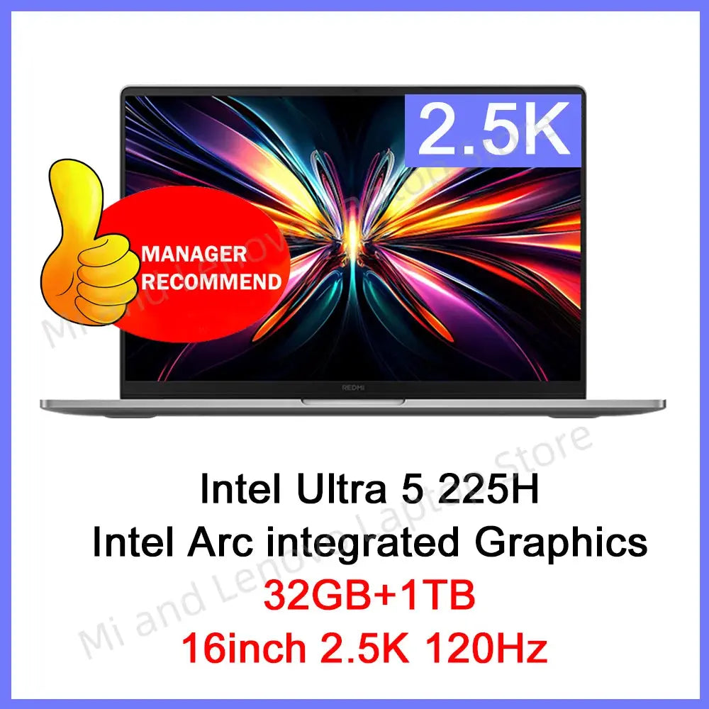 REDMI Book Pro 16 2025 Ultra5-225H 32GB+1TB 2.5K 120Hz Screen Grey Mega Store 4
