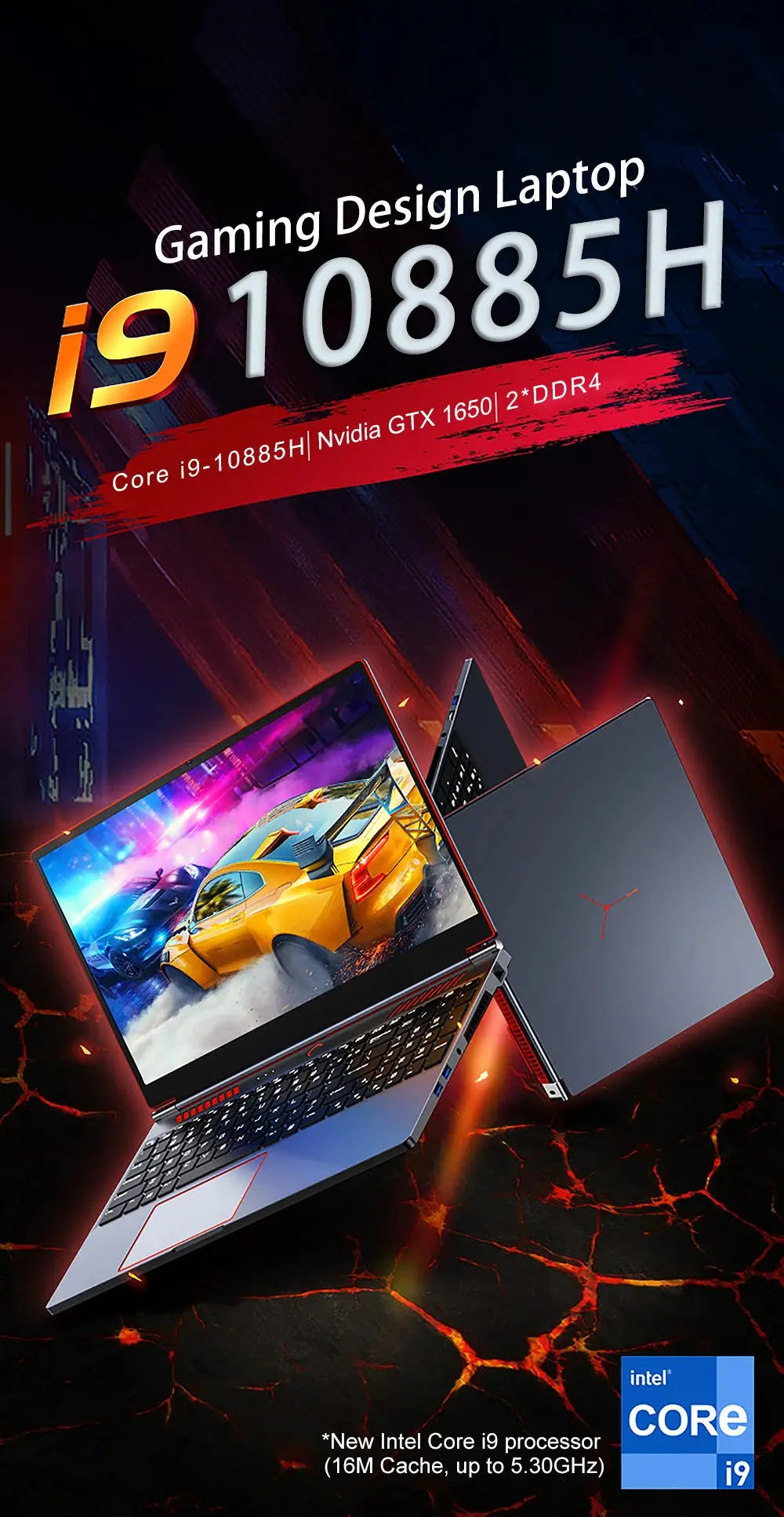YSJMNPC Gaming Laptop Computer Intel Core i7-8750H GTX1650 16 Inch IPS Screen 144Hz Refresh Rate RGB Keyboard WiFi Mega Store 4