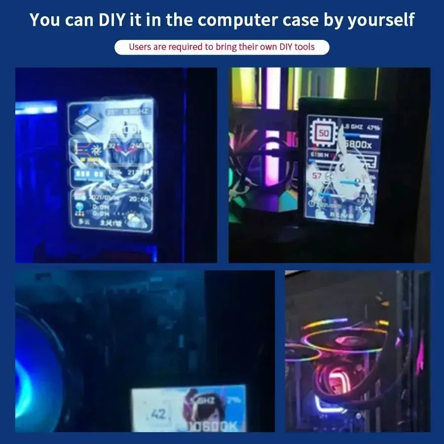 Mini 3.5 inch IPS USB Type C Secondary Screen CPU GPU RAM HDD Computer Monitor Display LCD Monitor Windows 8/10/11 Freely AIDA64 - Mega Store