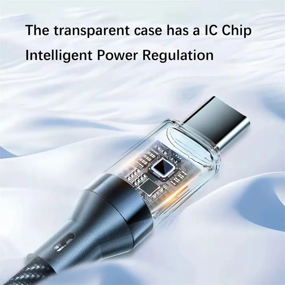 NNBILI 120W Type C to Type C Cable Phone Super Fast Charging Cable With LED Display USB To Type-C Data Cord For huawei oppo vivo Mega Store 4