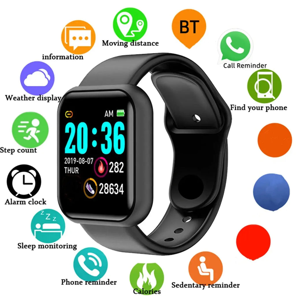 Smartwatch Men Women Wristwatches Smart Watch Message Fitness Monitor Bracelet Birthday Gift Electronic Clock For Android IOS Mega Store 4