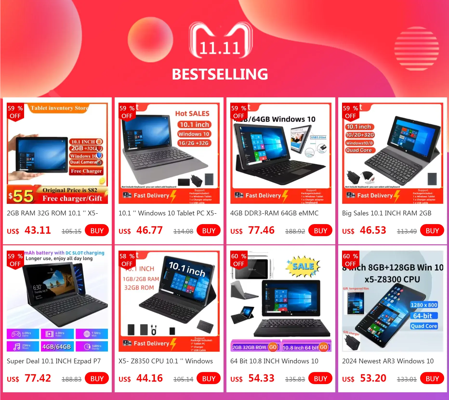 8 INCH AR3 Windows 10 Tablet PC Z8350 CPU 8GB RAM 128GB ROM 1280*800 Pixel  build in 4000mAh Battery Dual Camera Quad Core WIFI - Mega Store