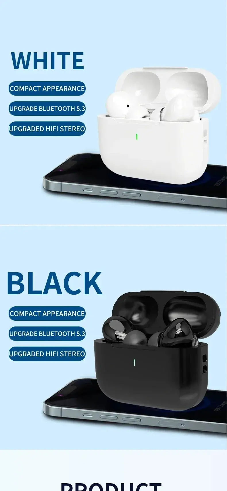Original Wireless bluetooth headphone noise canceling earphone HIFI stereo headset earbuds bluetooth for xiaomi Huawei Air pods Mega Store 4