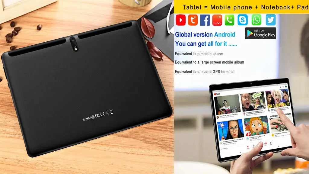 New Original M107 Tablet 10.1-Inch Octa core Android 11 System 4GB RAM 64GB ROM Supports Google Dual card 5000mAh Battery - Mega Store