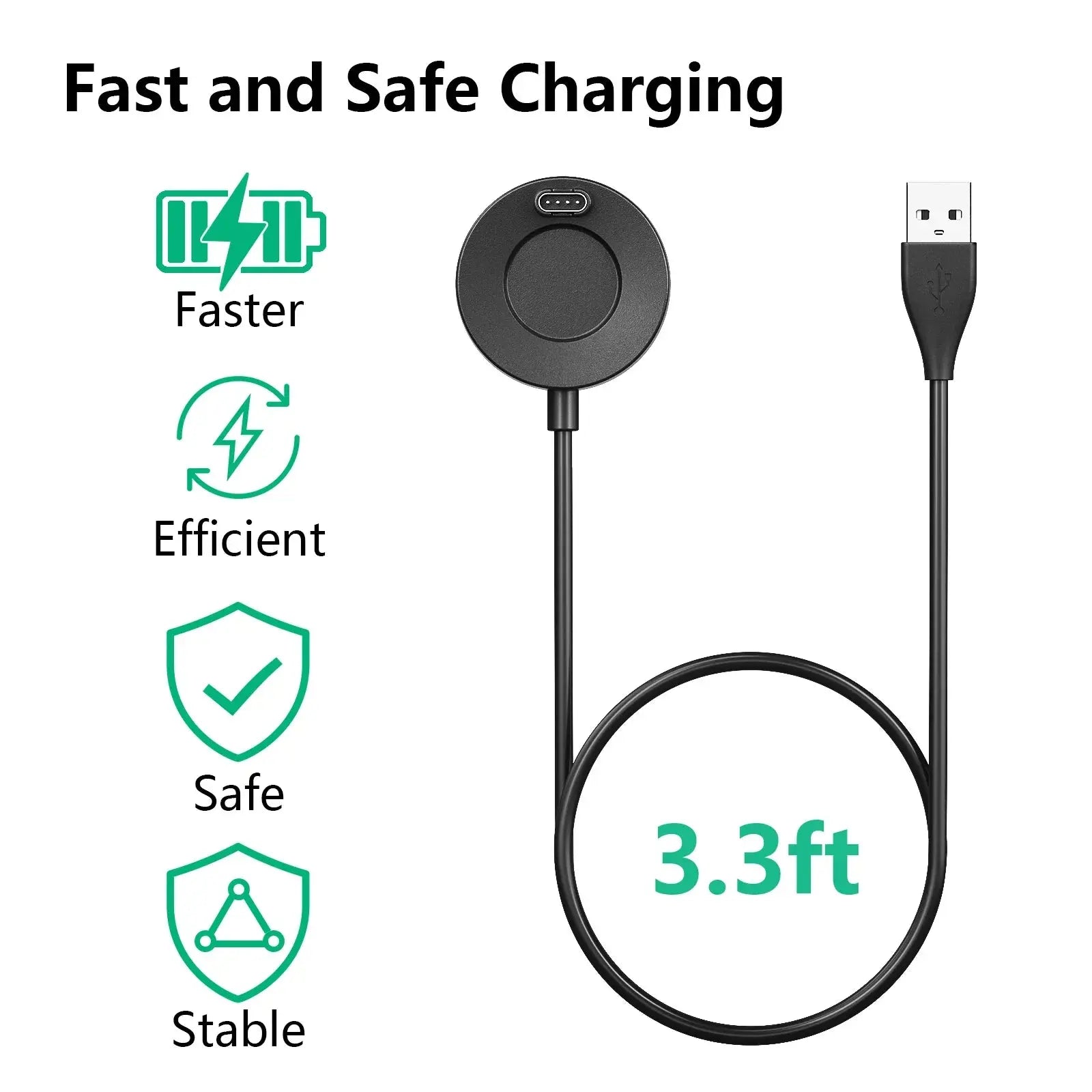 Charger For Garmin Vivoactive 3 4 4S/Fenix 5 5S 5X 6 S 6X/Venu 2 2S Sq Magnetic Charger For Forerunner 945 245 45 Charging Cable Mega Store 4