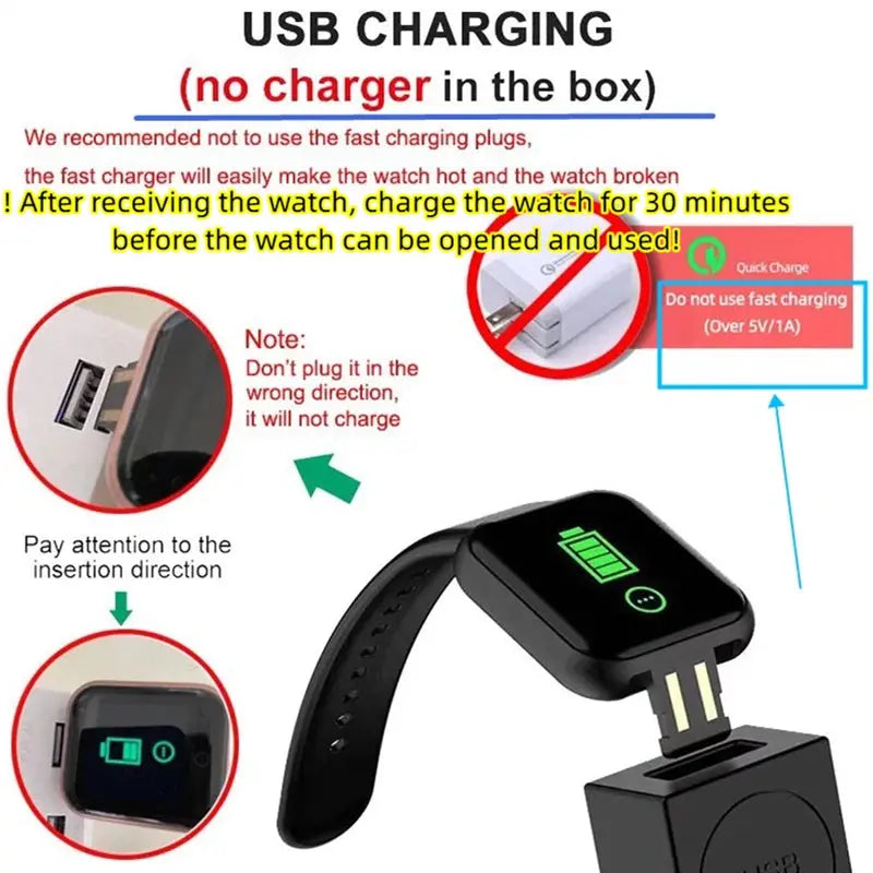 Smartwatch Men Women Wristwatches Smart Watch Message Fitness Monitor Bracelet Birthday Gift Electronic Clock For Android IOS Mega Store 4