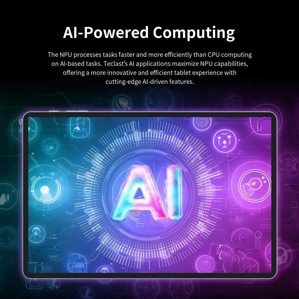 Teclast P50 AI Android 15 AllWinner A733-AI Table 11" 90Hz Screen Octa-Core 6GB 128GB LPDDR5 WIFI-6 7000mAh Battery AI Tab - Mega Store