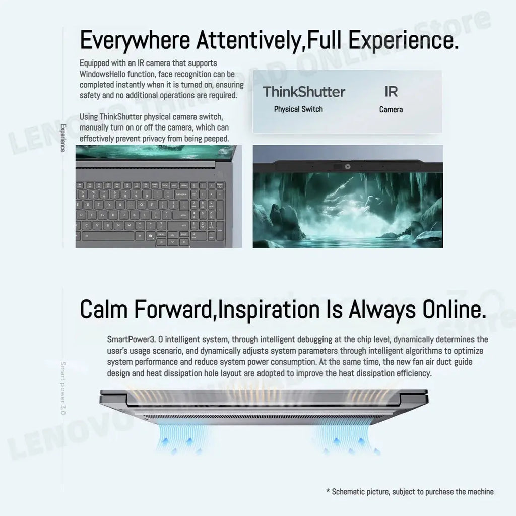 Lenovo laptop ThinkBook 16+ 2025 laptop U5 225H/U7 255H/U9 285H 32G+1TB SSD 16'' 3.2K 165Hz Mega Store 4