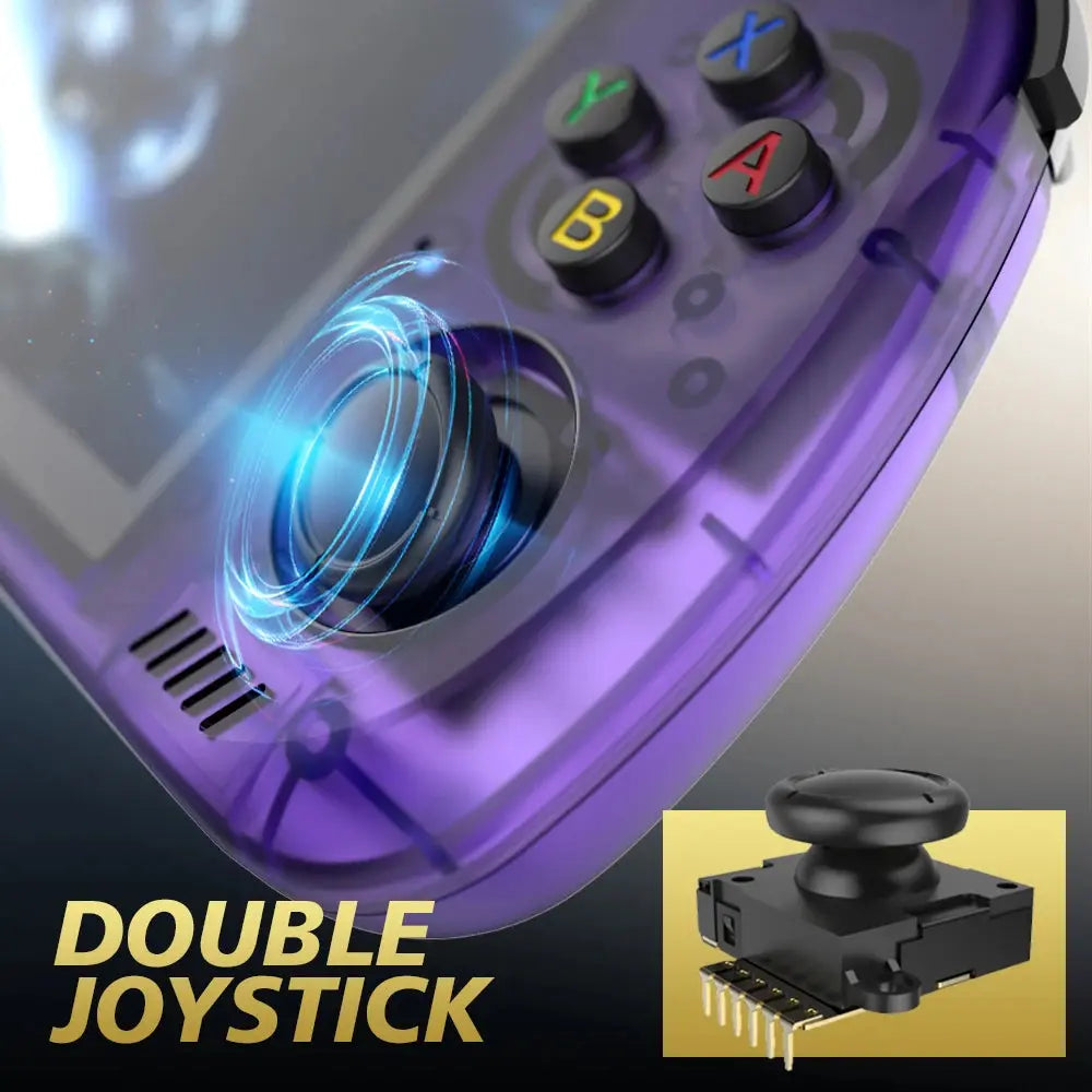 R36H PRO MAX Retro Portable Gaming Console, powered by Linux, features a 4.2-inch IPS display and integrates the 64GB portable v Mega Store 4