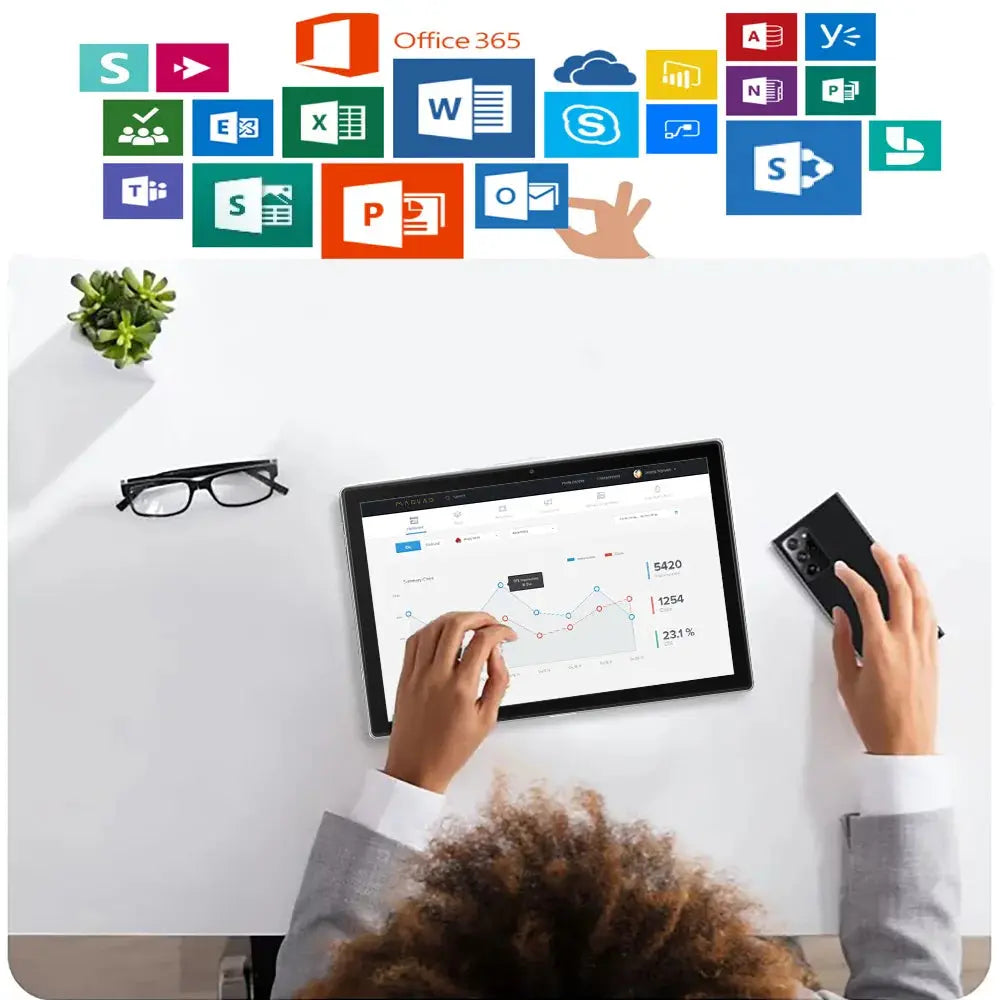 2025 New Android Tablets 10.1 Inch Octa Core 8GB RAM 256GB ROM Dual 4G LTE Phone Call Dual 5G WiFi All-Metal Tablet Pc 6000mAh - Mega Store